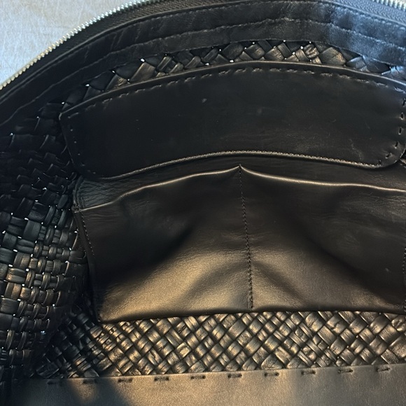 Woven Real Leather Handbag - Picture 7 of 9